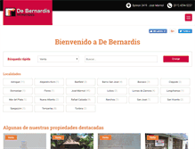 Tablet Screenshot of debernardisprop.com.ar